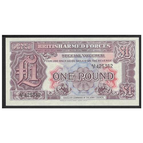 Great Britain British Armed Forces £1 2nd series UNC