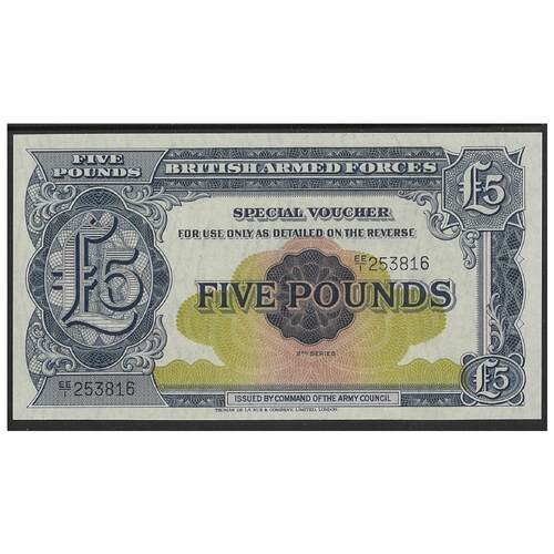 Great Britain British Armed Forces £5 2nd series UNC