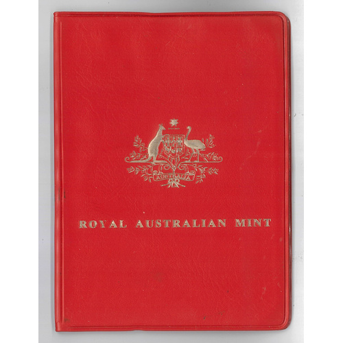 Australia 1975 Mint Set of 6 UNC Coins in Red Wallet #2