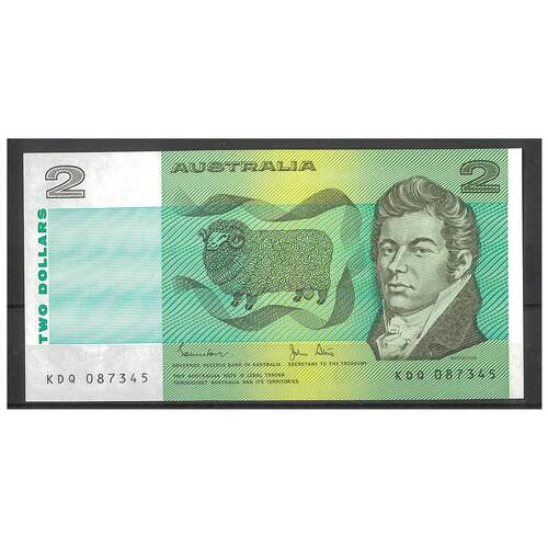 Australia 1983 $2 Banknote Johnston/Stone R88 aUNC #2-62