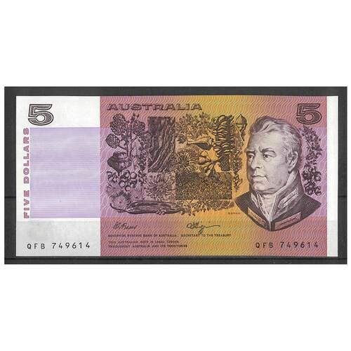Australia 1990 $5 Banknote Fraser/Higgins R212 UNC #3-89