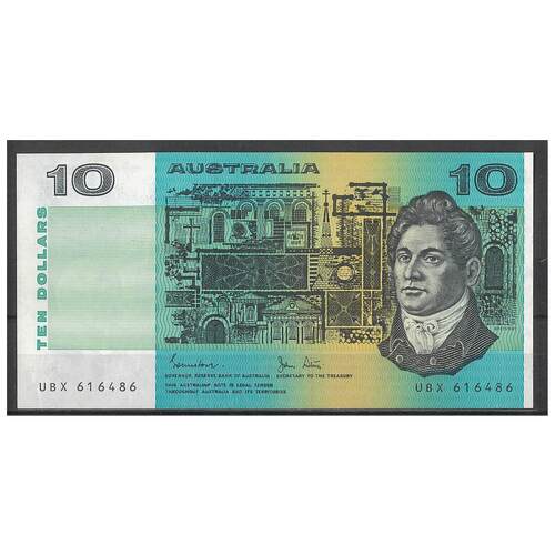 Australia 1983 $10 Banknote Johnston/Stone R308 EF #4-55