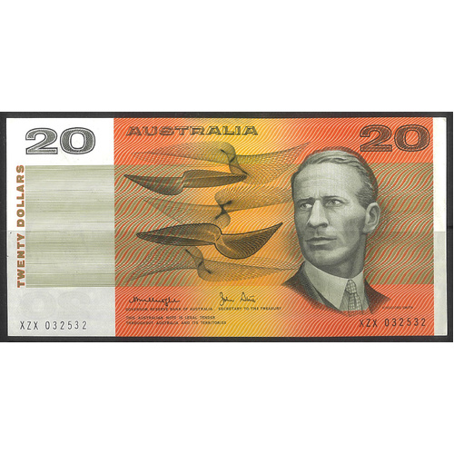 Australia 1979 $20 Banknote Knight/Stone Gothic Serials R407a EF #20-32