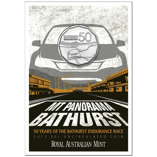 Australia 2013 50c Bathurst Endurance Race Carded UNC
