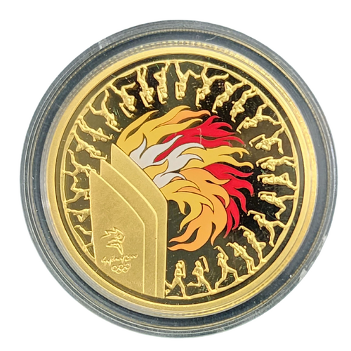 Australia 2000 Sydney Olympics - Achievement $100 Coloured Fine Gold Proof Coin