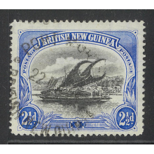 Papua 1901 BNG 2½d Stamp Lakatoi Horizontal Watermark SG4 Fine Used 33-14