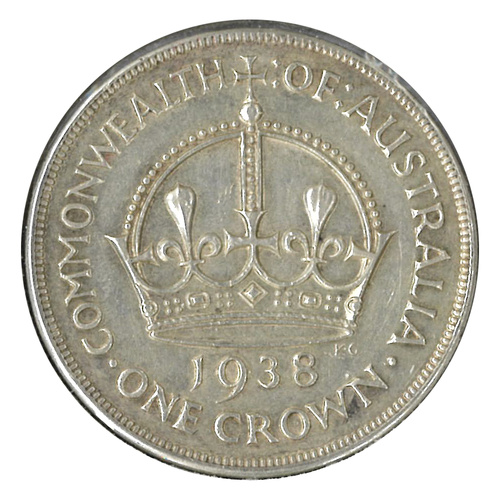 Australia 1938 Crown Coin aEF Condition
