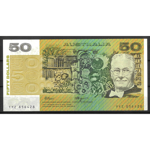 Australia 1990 $50 Banknote Fraser/Higgins R512 aEF/EF #50-2