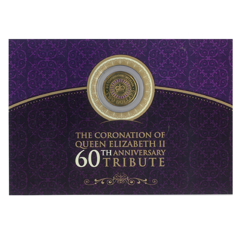 Australia 2013 60th Anniversary of the QEII Coronation $2 UNC Coin On Card 
