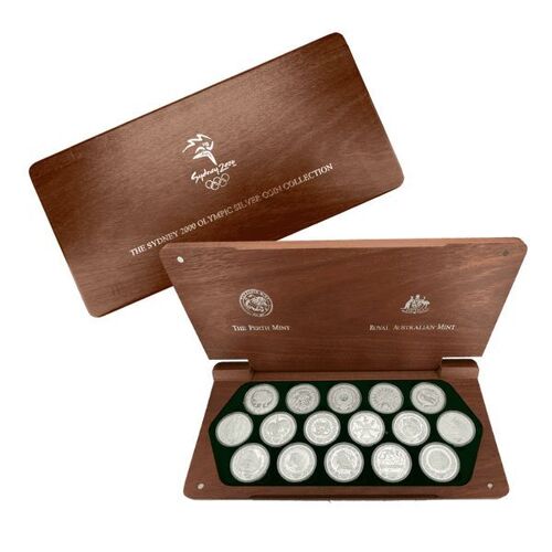 Sydney 2000 Olympics $5 1oz Silver Proof 16 Coin Collection 