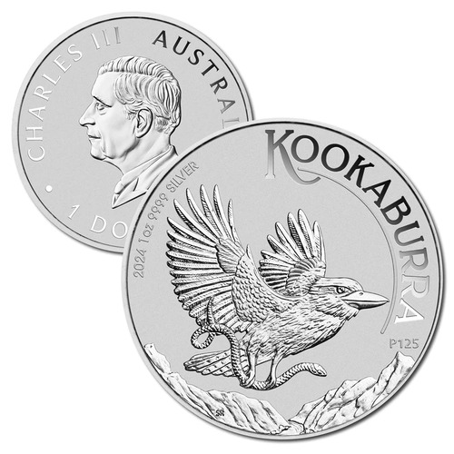 Australia 2024 Kookaburra 1oz  Silver Bullion $1 Coin