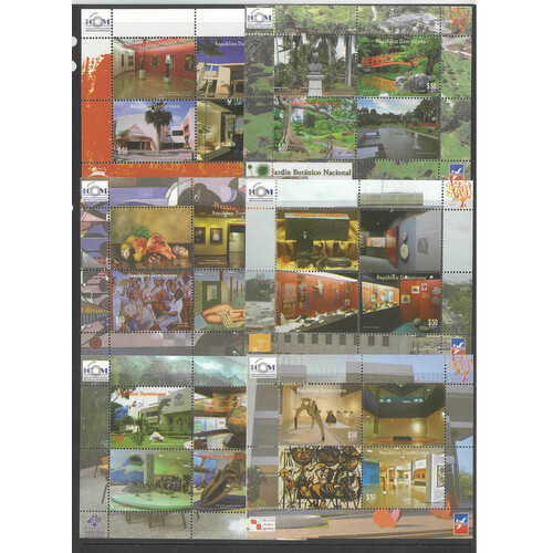 Dominican Republic 2014 Museum Day Set/6 Mini Sheets Scott 1552/57 MUH 35-29