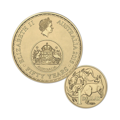 Australia 2016 $1 50 Years Of Decimal Currency Changeover (Ex Roll)