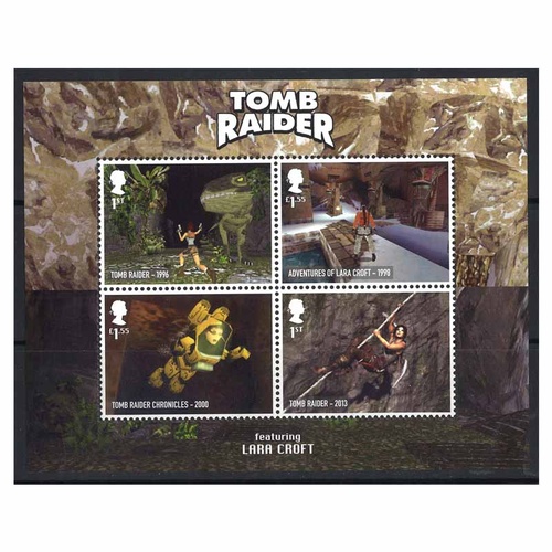 UK 2020 Video Games Miniature Sheet of 4 Stamps Mint Unhinged Royal Mail